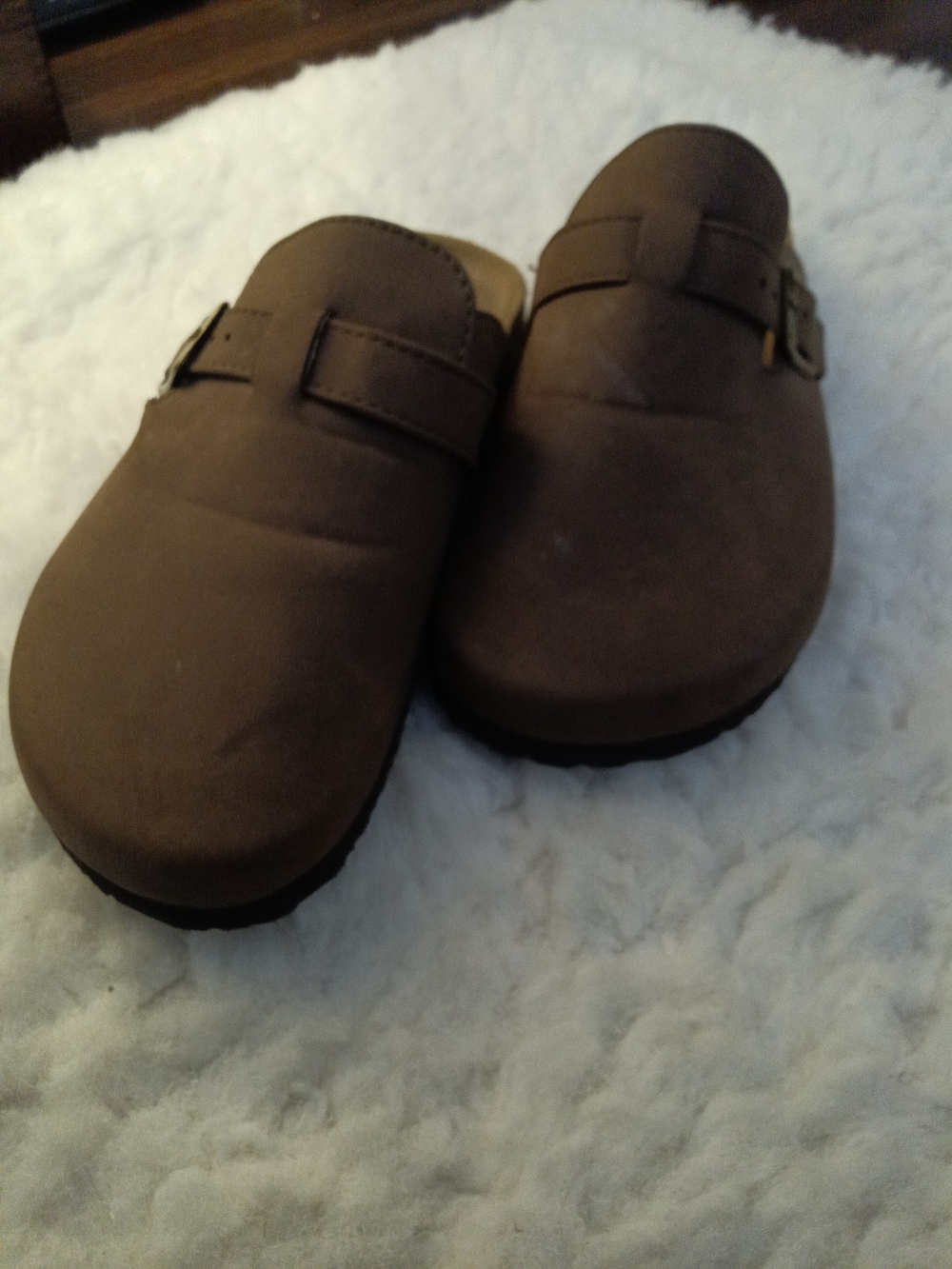 Hurley Brown Kids Slip-On Clogs with Buckle Accent